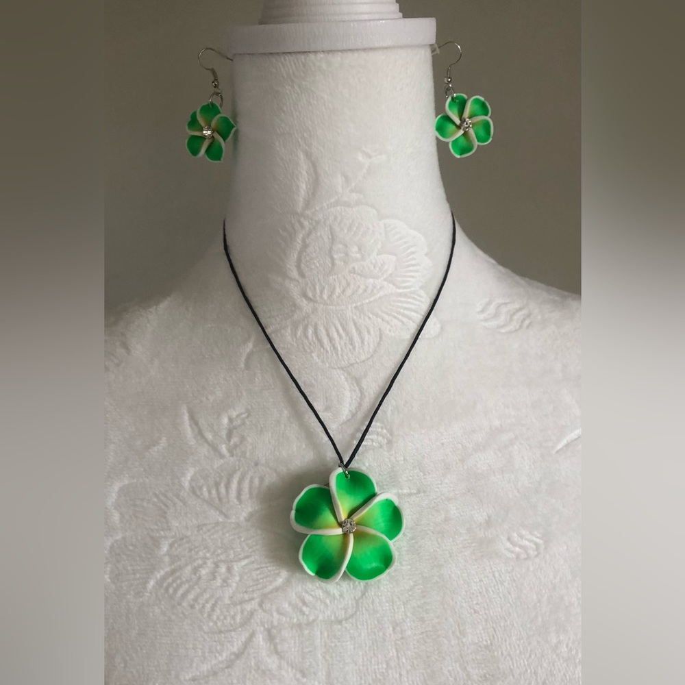 Aloha Earring & Necklace Set - Hawaiian vibe 🏝️|| 5 Colors Left